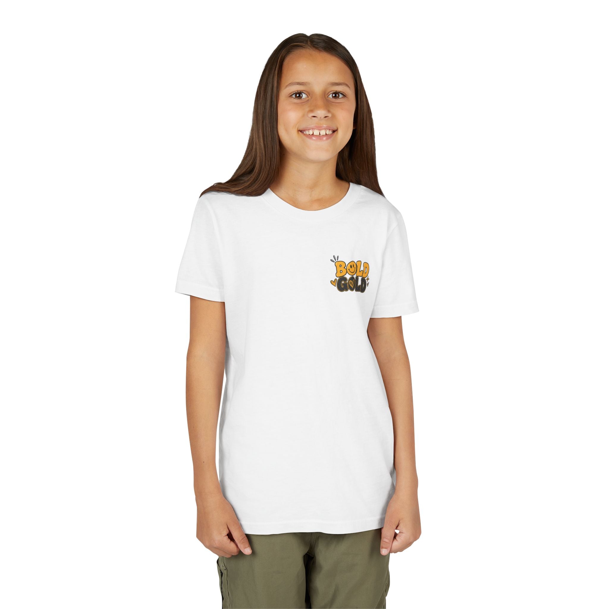 Youth Tee — Bold Gold Antelopes Cheer Shirt