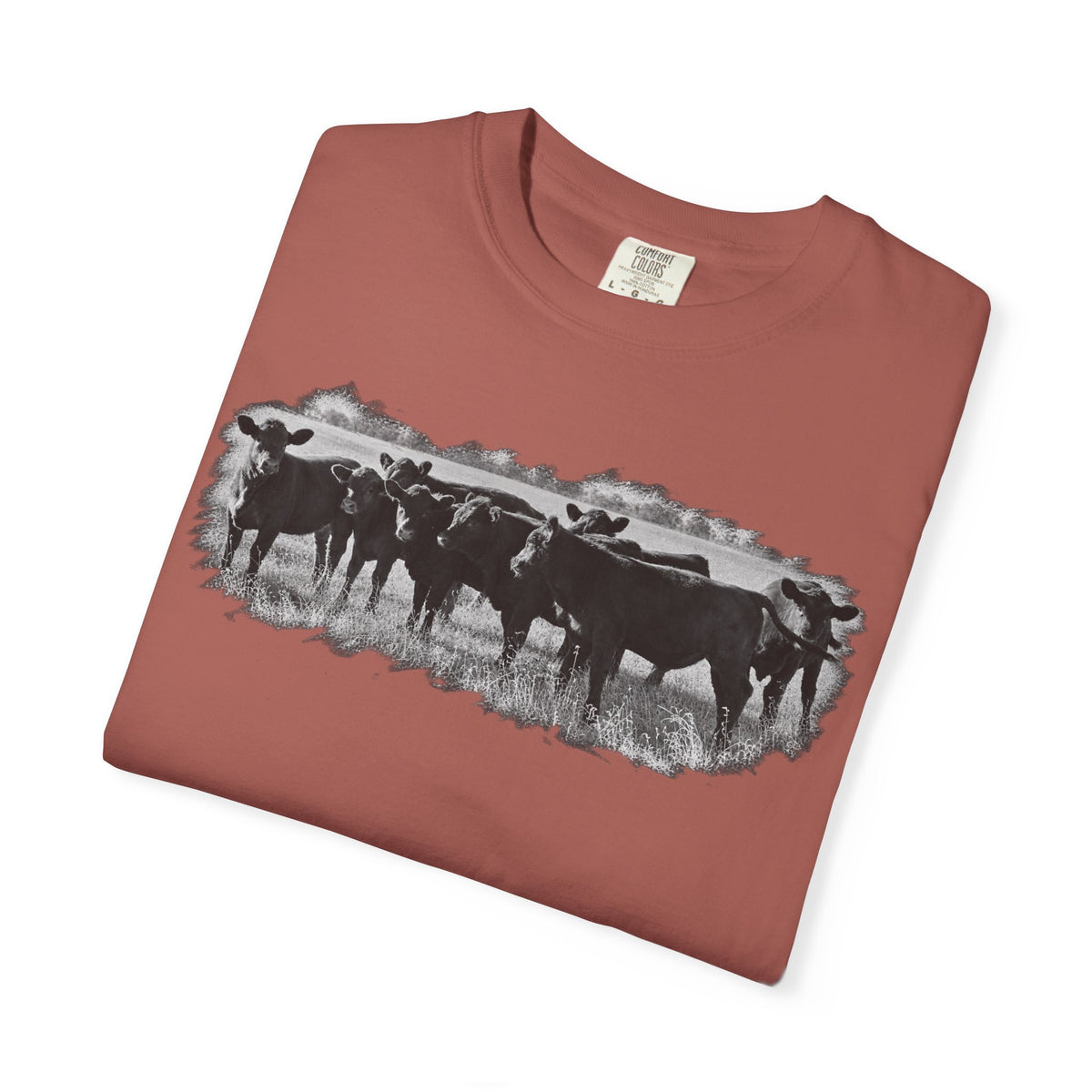 Cowboy Cattle Herd T-Shirt – Vintage Western Ranch Graphic Tee