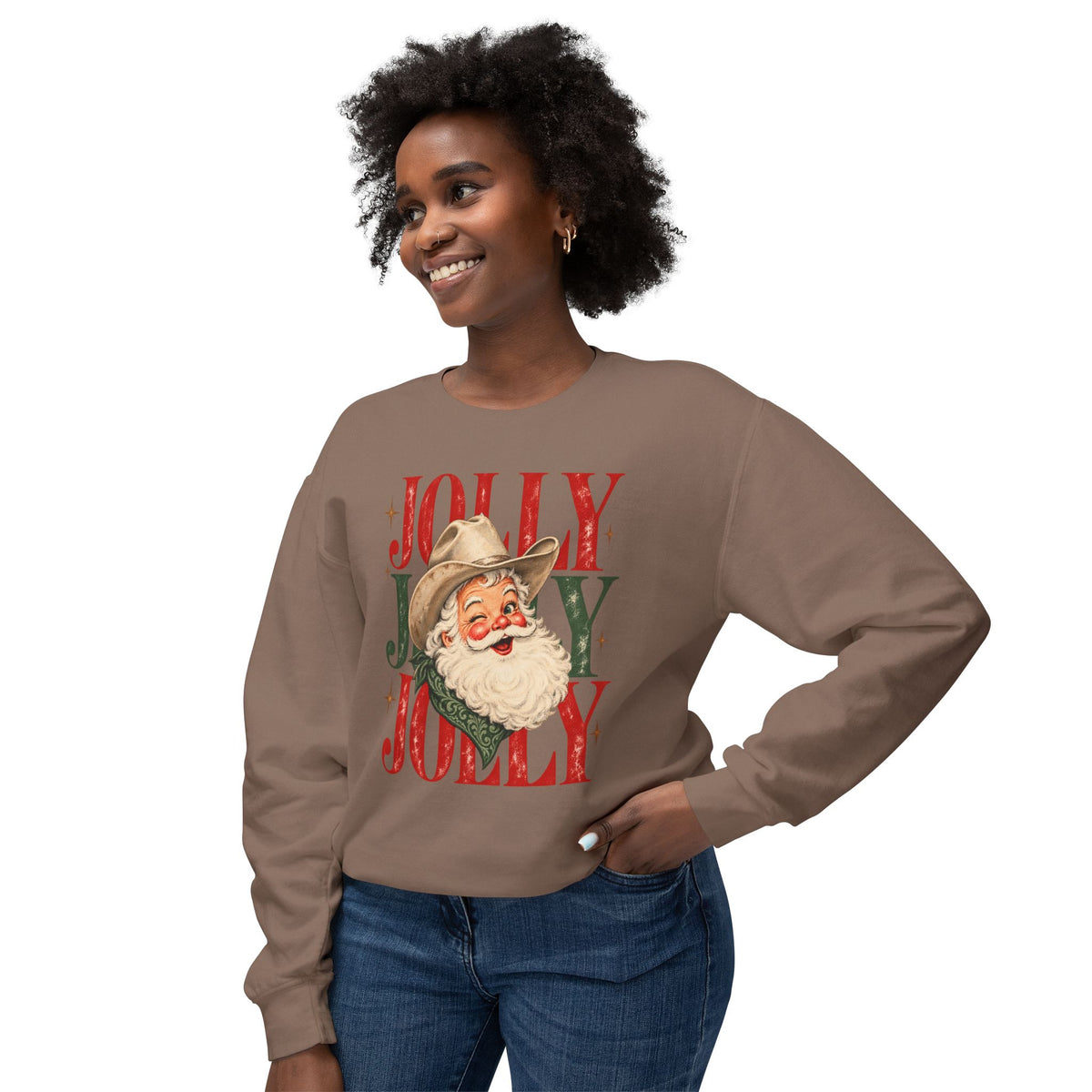 Jolly Santa Christmas Sweatshirt