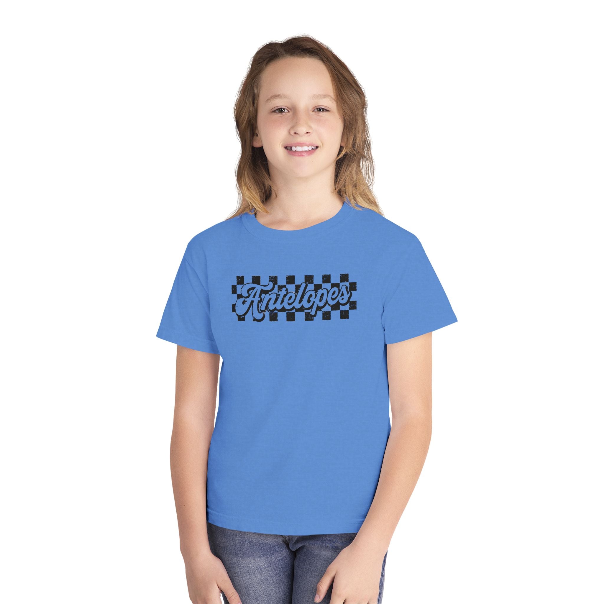 Antelopes Checkerboard Youth Tee