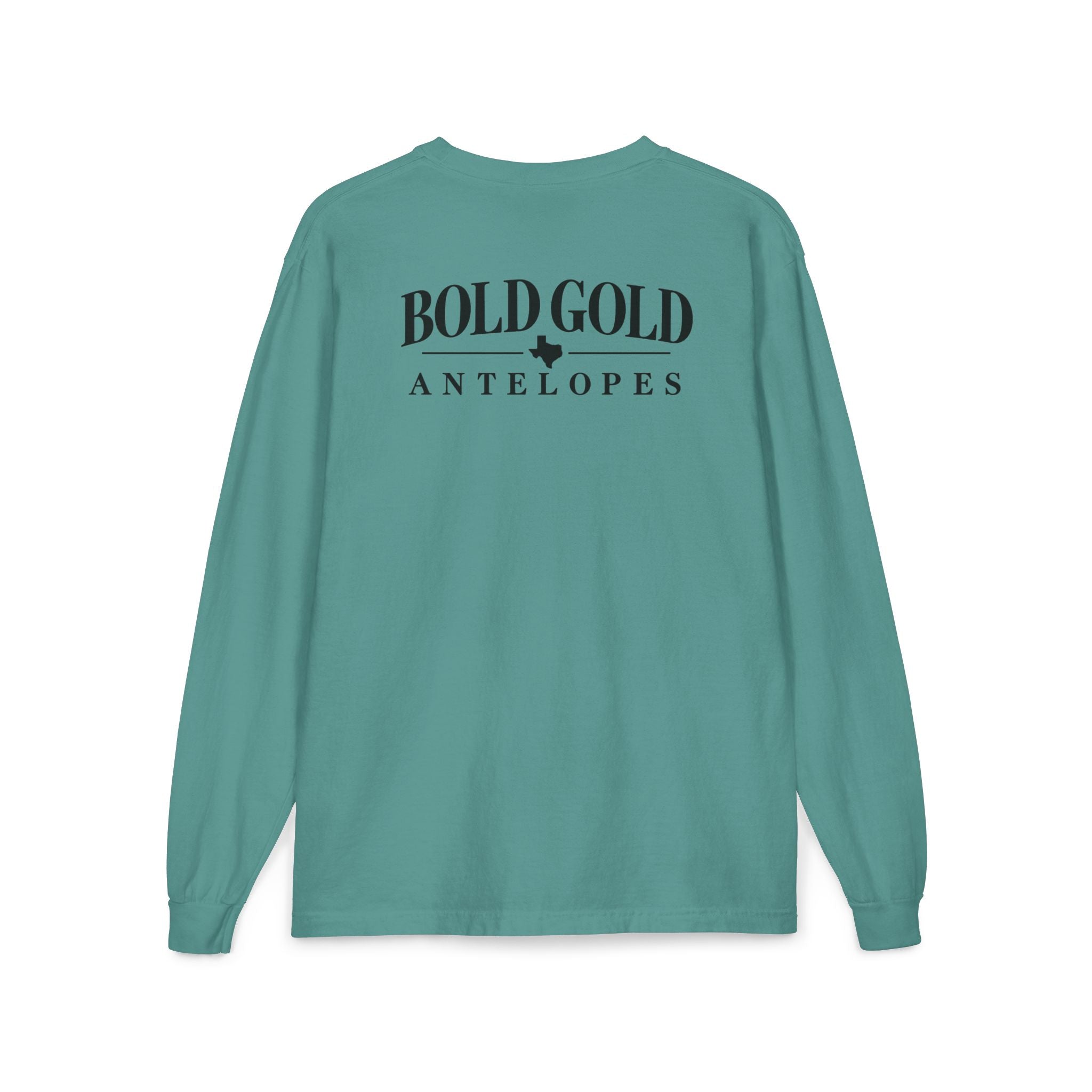 Bold Gold Antelopes Long Sleeve Pocket Tee