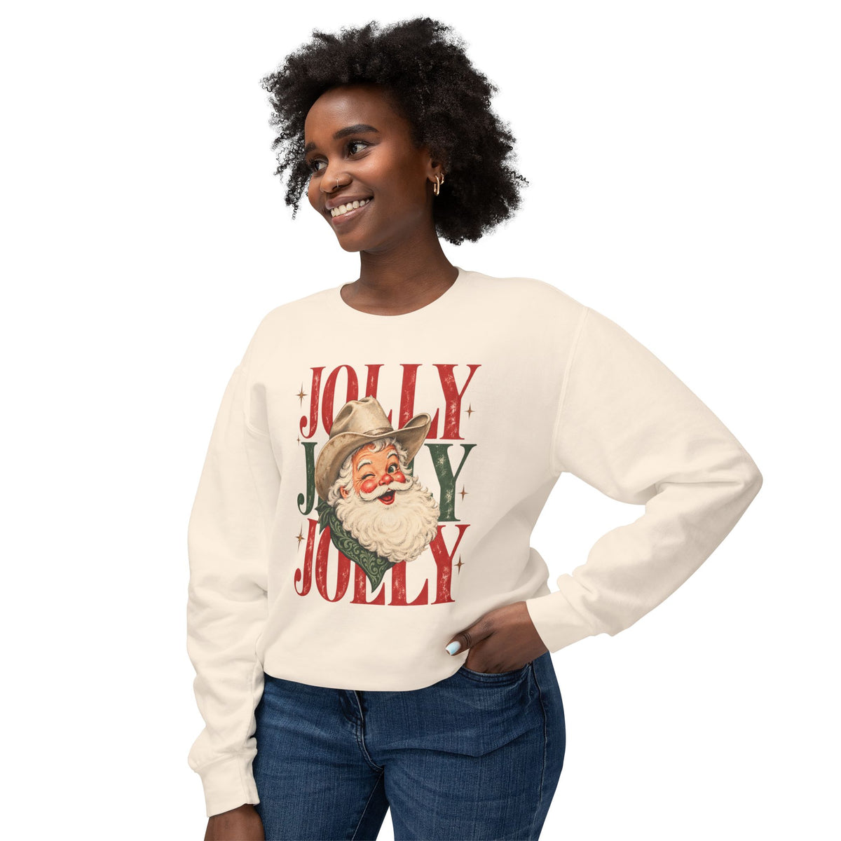 Jolly Santa Christmas Sweatshirt