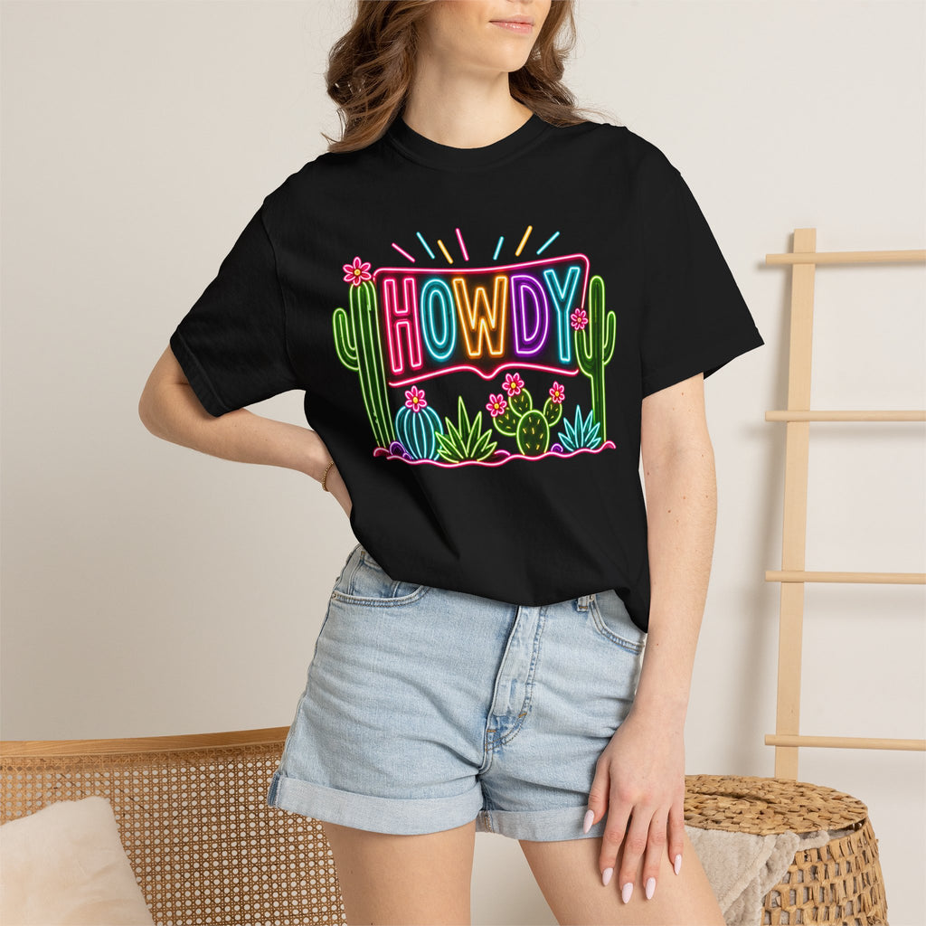 Neon Howdy Cactus T-Shirt