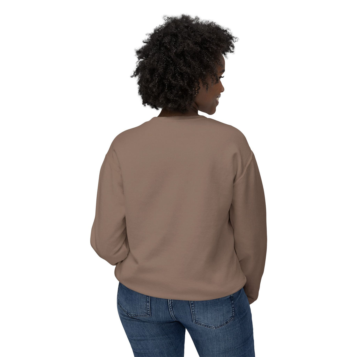 Thankful Plaid Crewneck Sweatshirt — Cozy Thanksgiving Graphic Sweatshirt