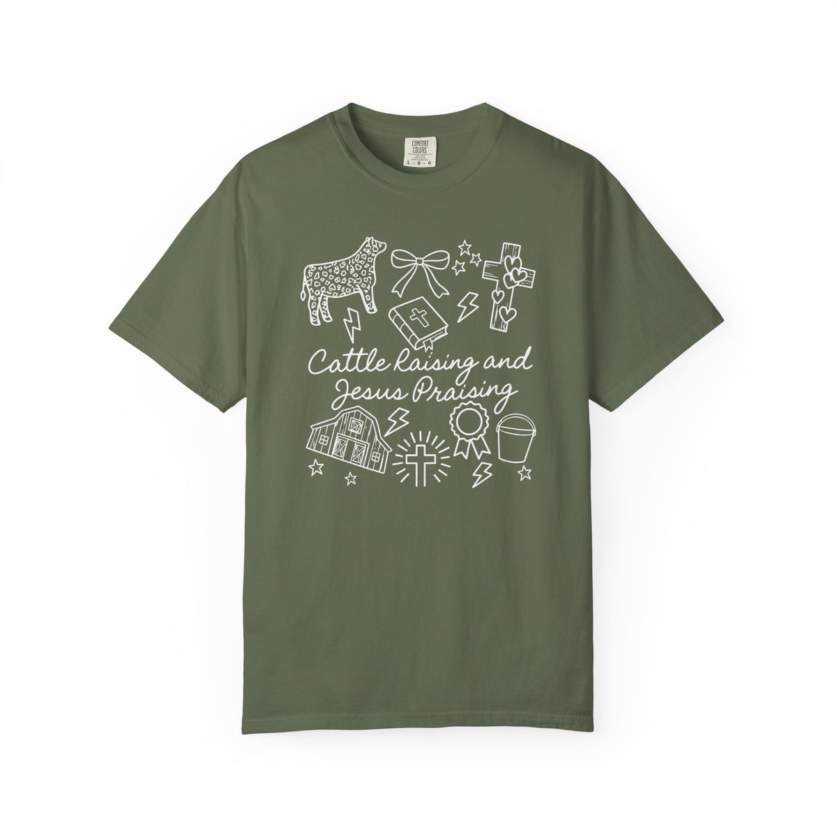 Cattle Raising and Jesus Praising T-Shirt