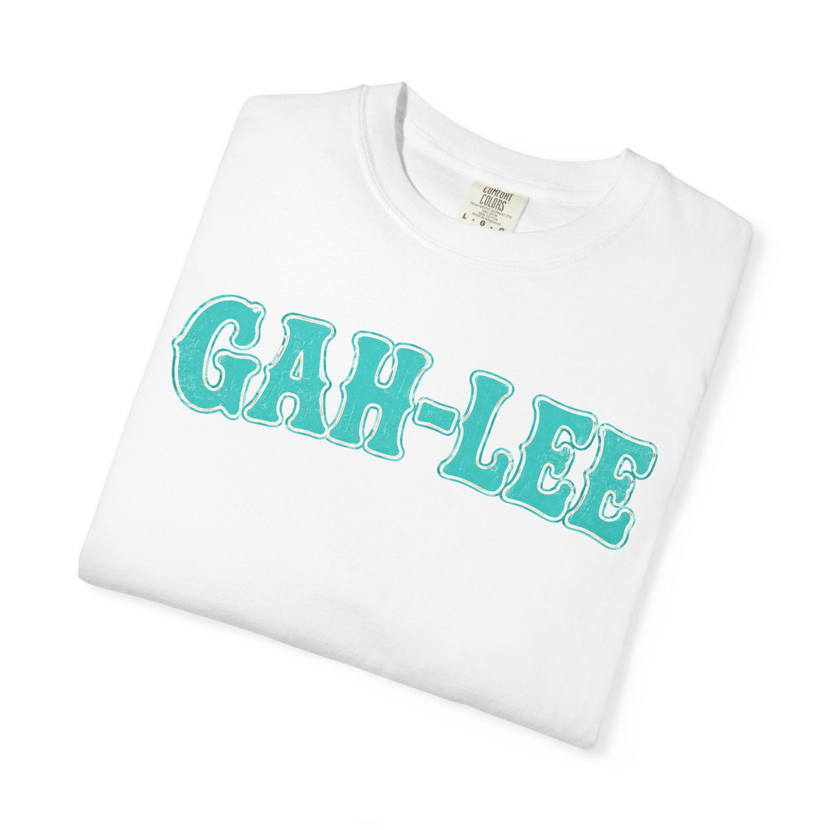 GAH-LEE Graphic T-Shirt — Funny Text Tee, Retro Collegiate Style