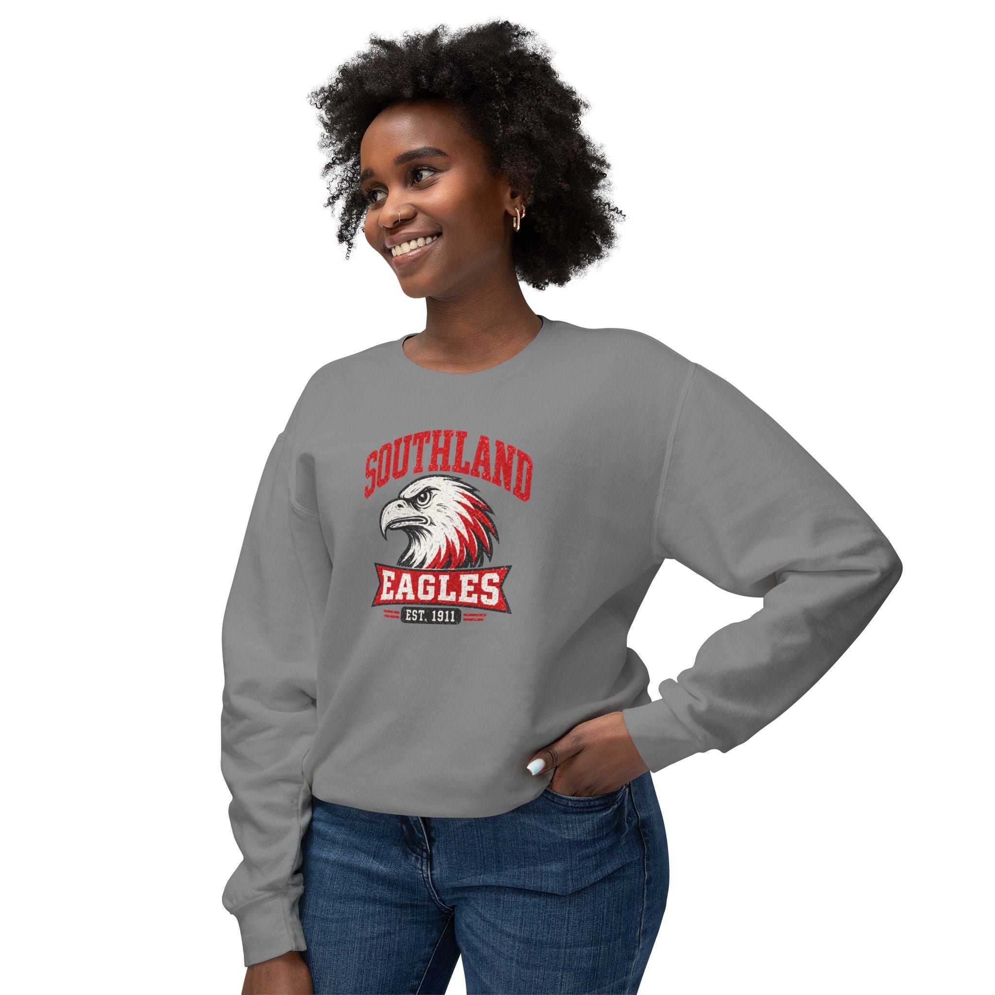 Southland Eagles Crewneck Sweatshirt — Vintage Eagle School Spirit Pullover