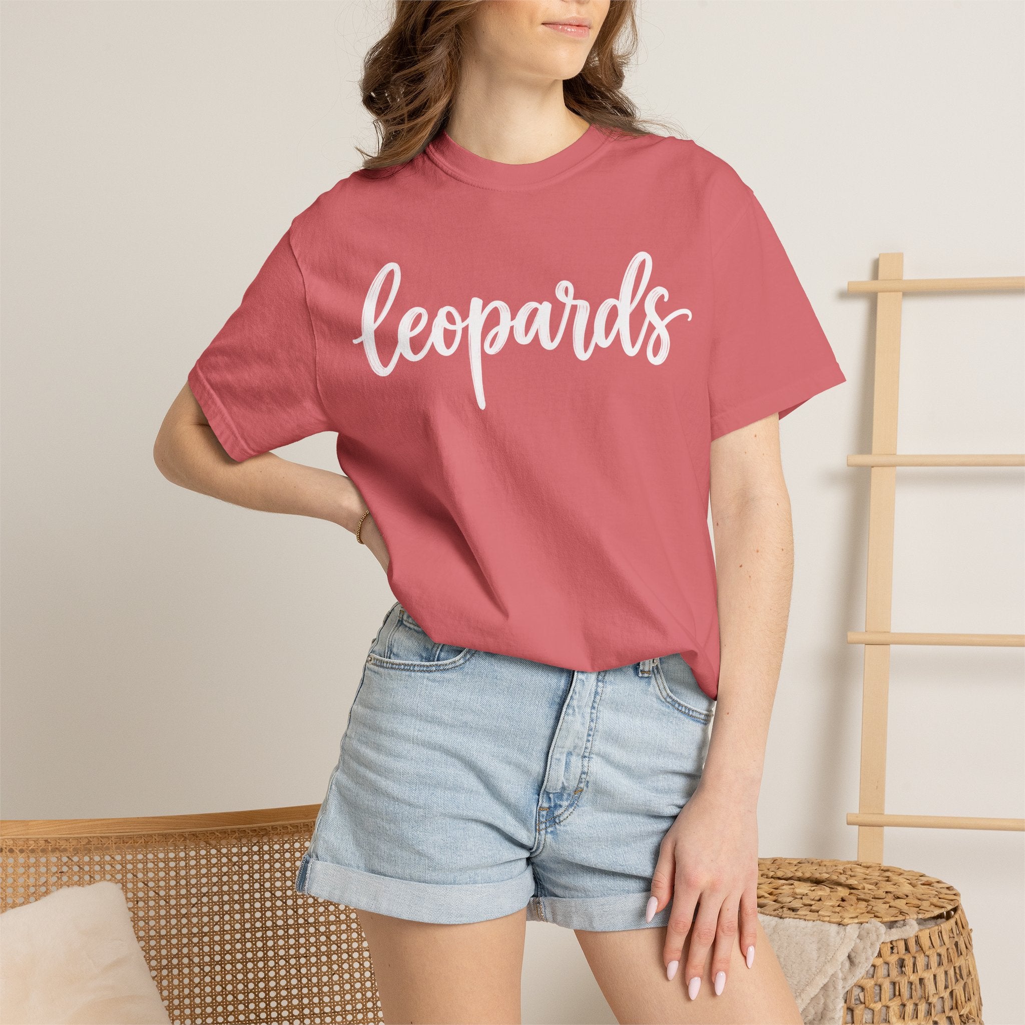 Leopards Script Tee — Retro Graphic T-Shirt