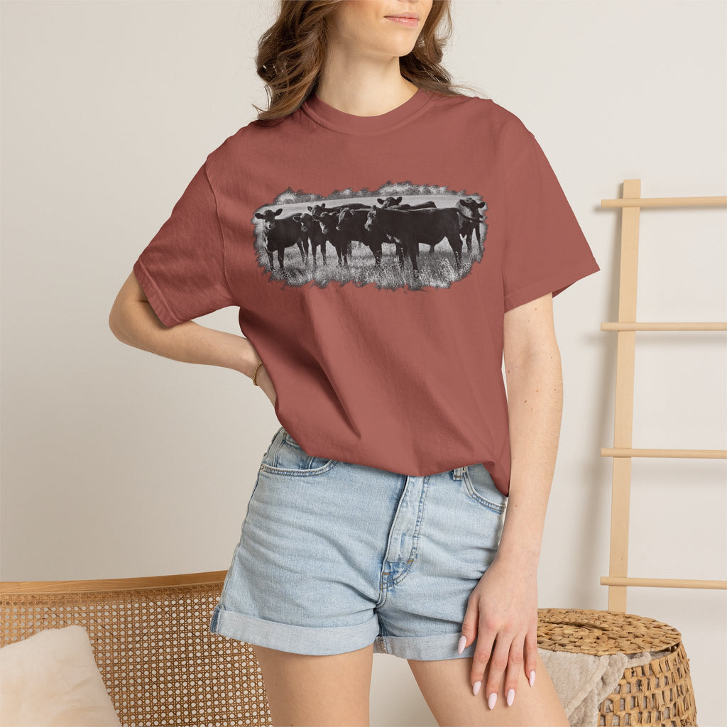 Cowboy Cattle Herd T-Shirt – Vintage Western Ranch Graphic Tee