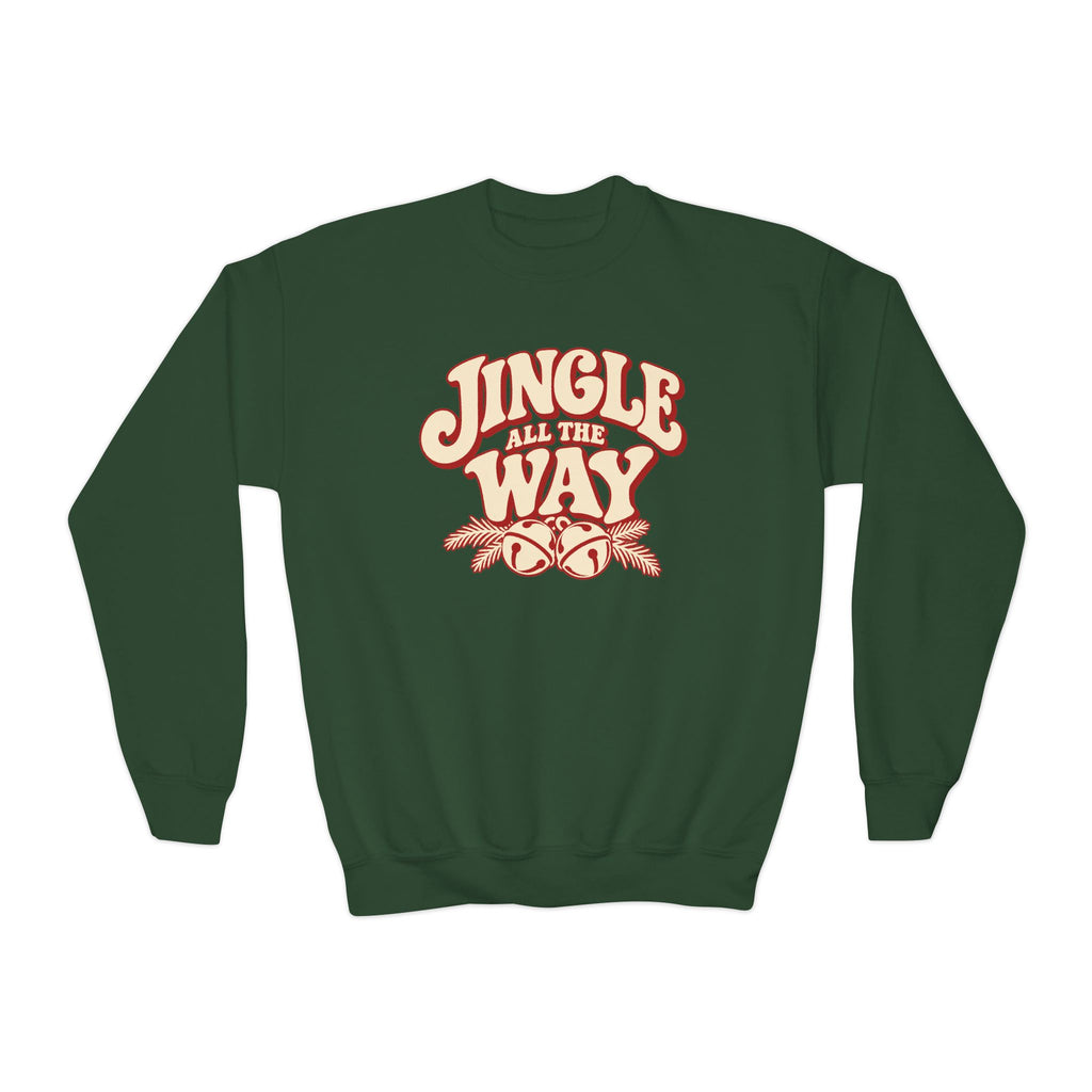 Youth Jingle All the Way Christmas Crewneck Sweatshirt