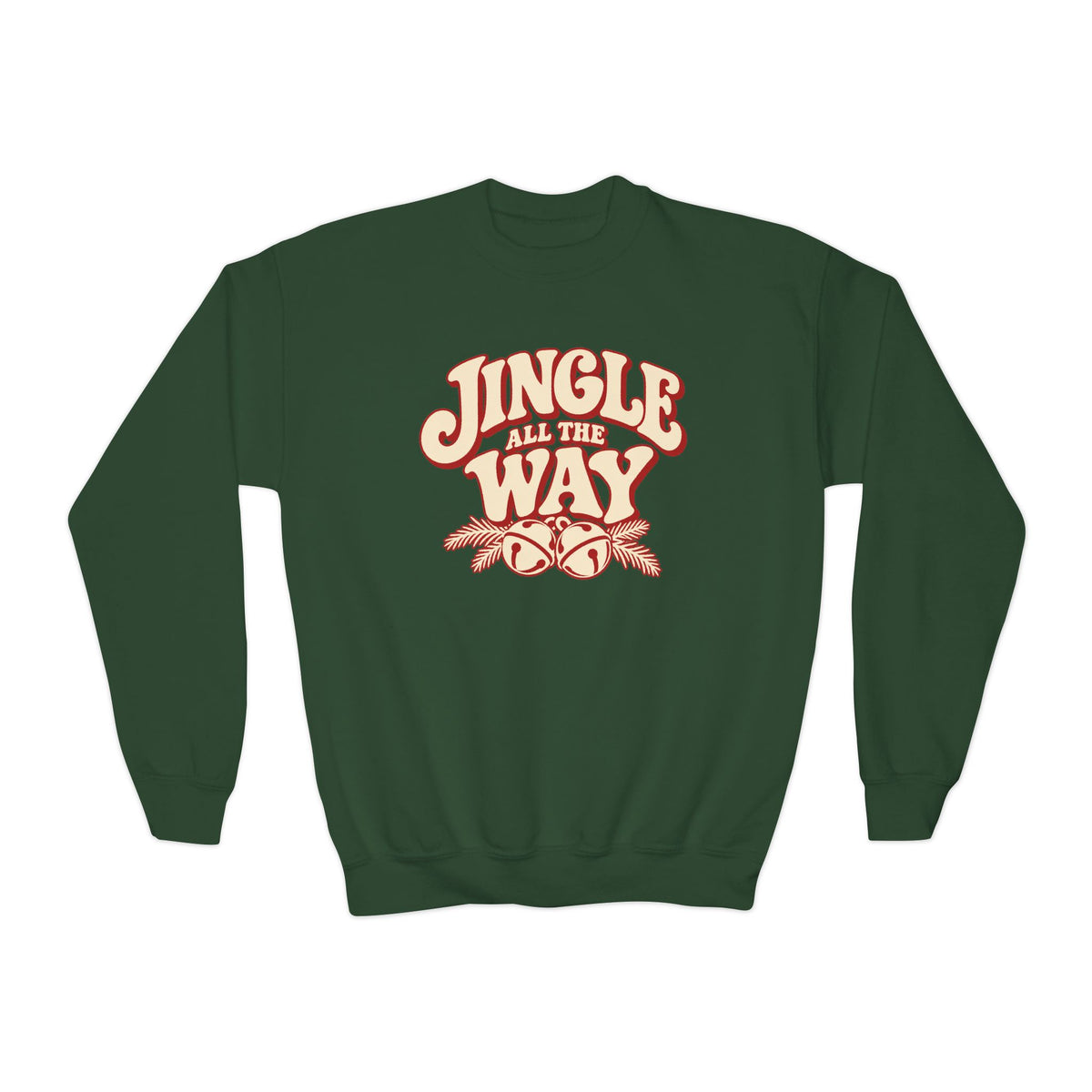 Youth Jingle All the Way Christmas Crewneck Sweatshirt