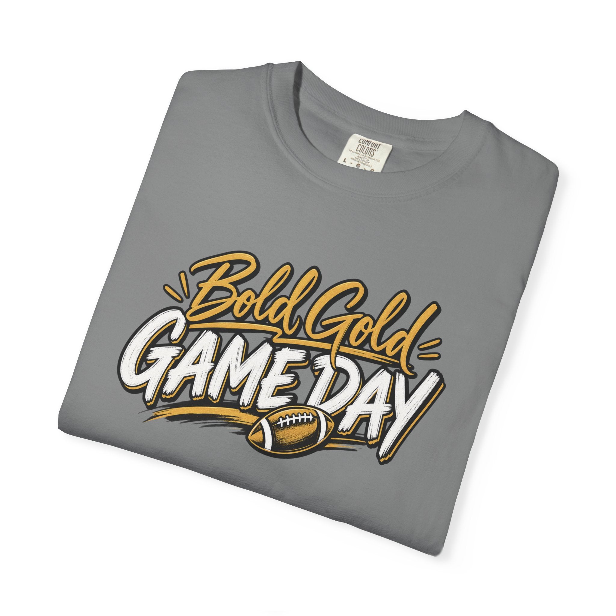 Bold Gold Gameday T-Shirt - Football Graphic Tee
