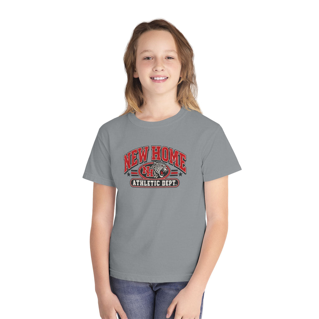New Home Athletic Dept. Youth Tee — Kids' Welcome Home Graphic Shirt