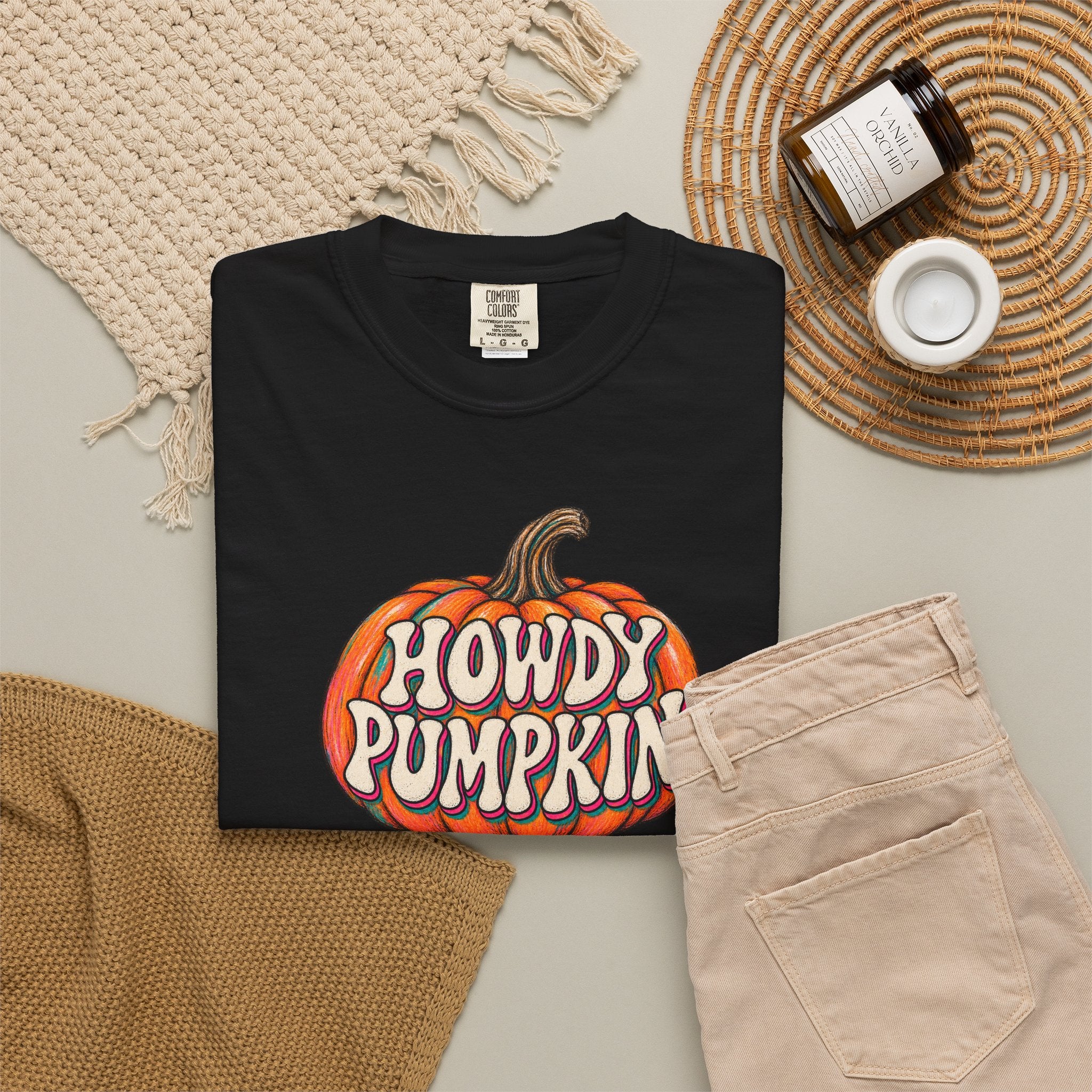 Howdy Pumpkin T-Shirt — Fall Western Graphic Tee