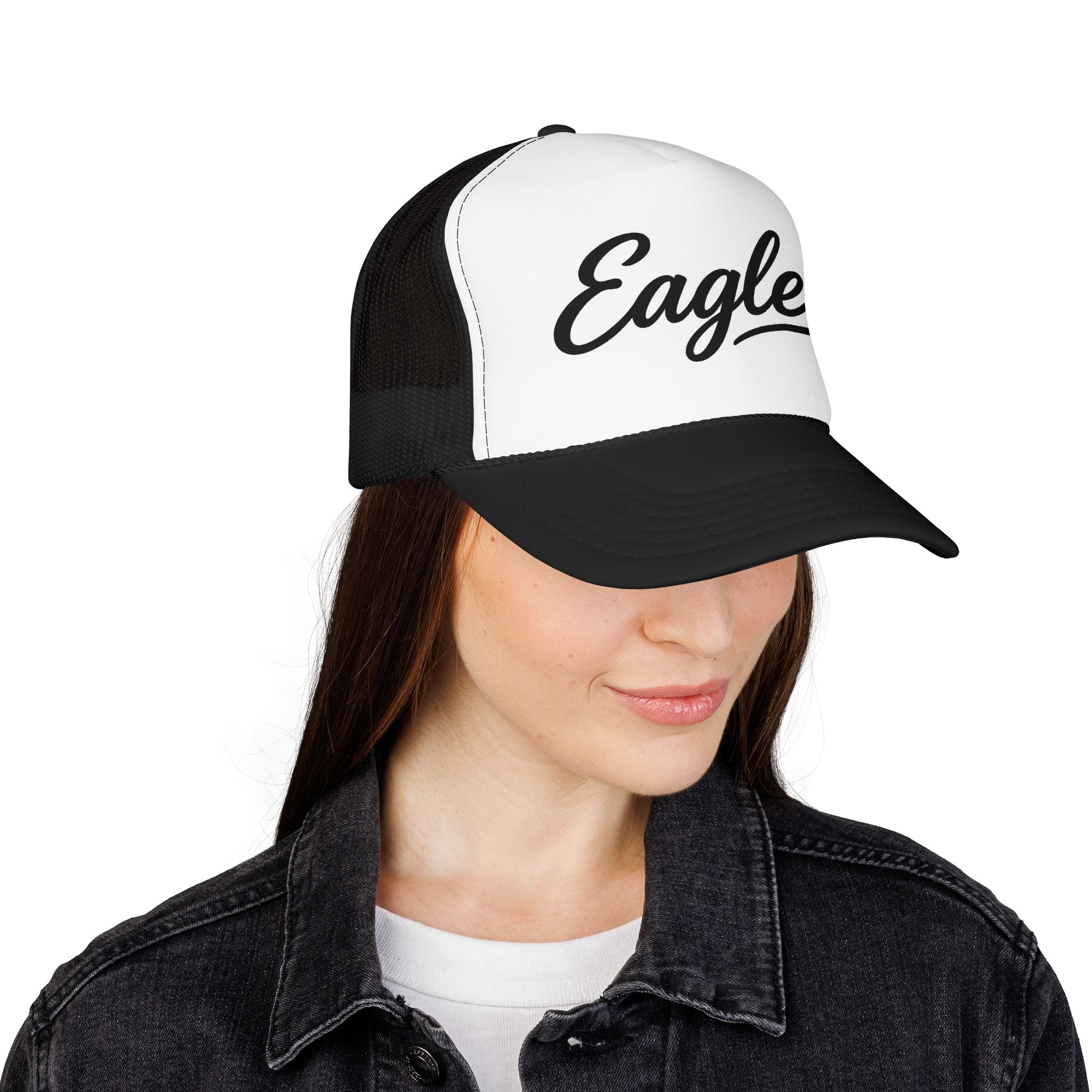 Eagles Script Foam Trucker Hat