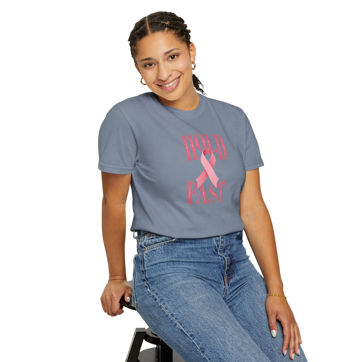Hold Fast Pink Ribbon T‑Shirt