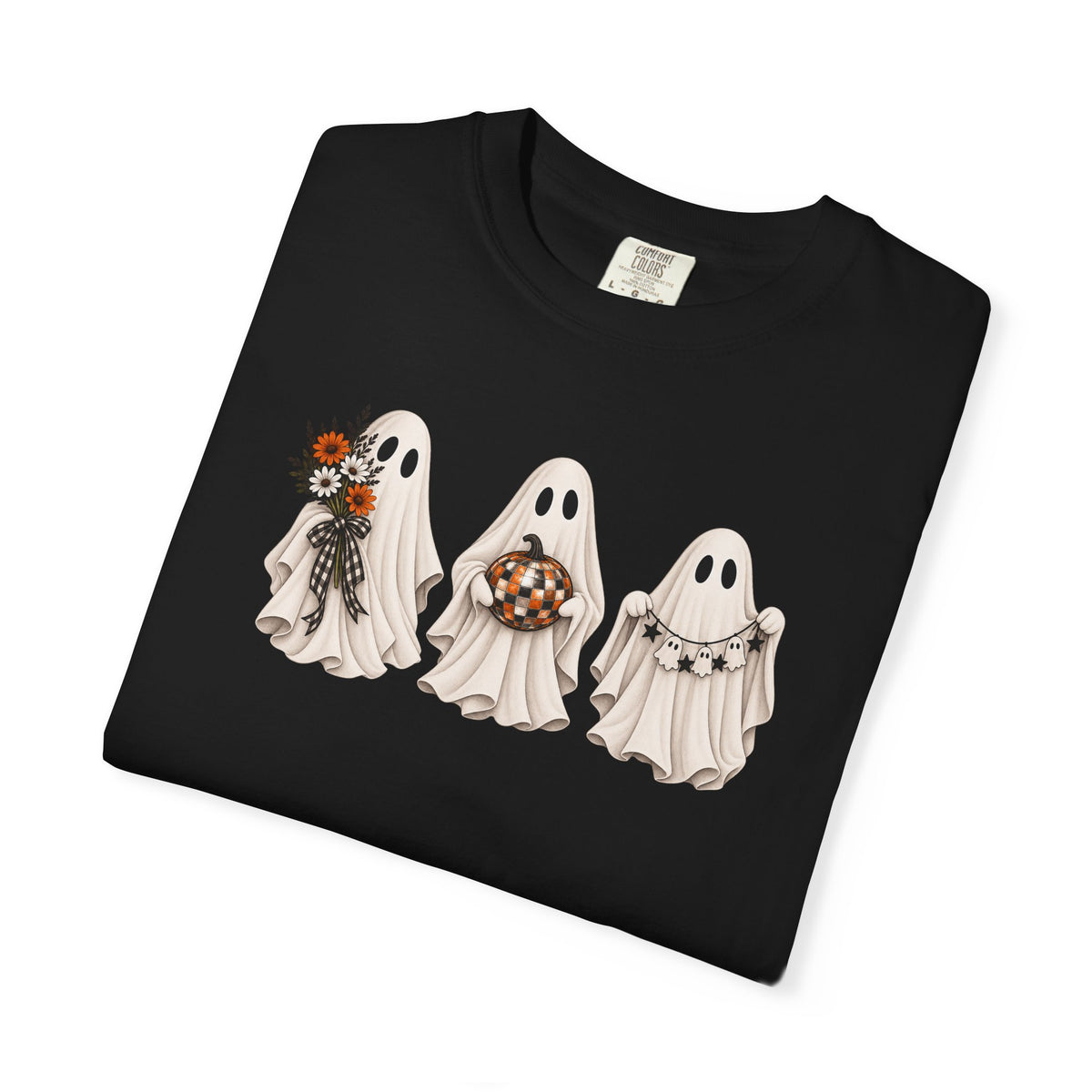 Ghost Trio Halloween T-Shirt — Cute Spooky Costume Candy Design