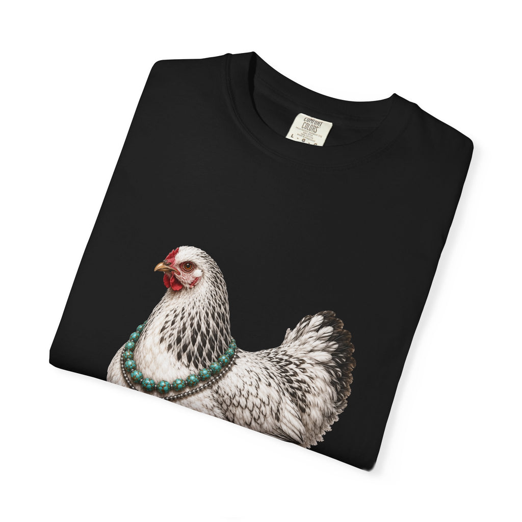 Feather Foot Turquoise Chicken Queen T-Shirt