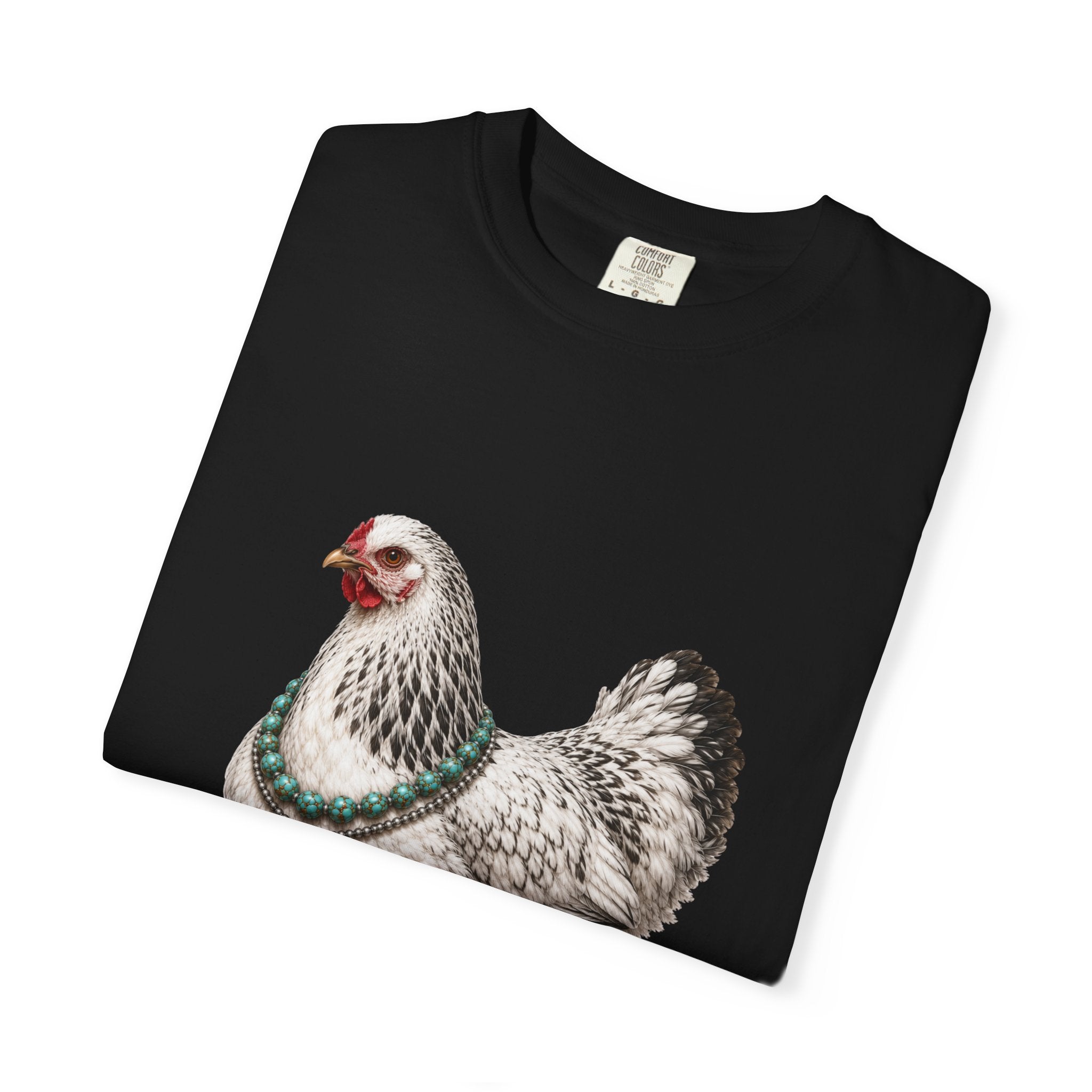 Feather Foot Turquoise Chicken Queen T-Shirt