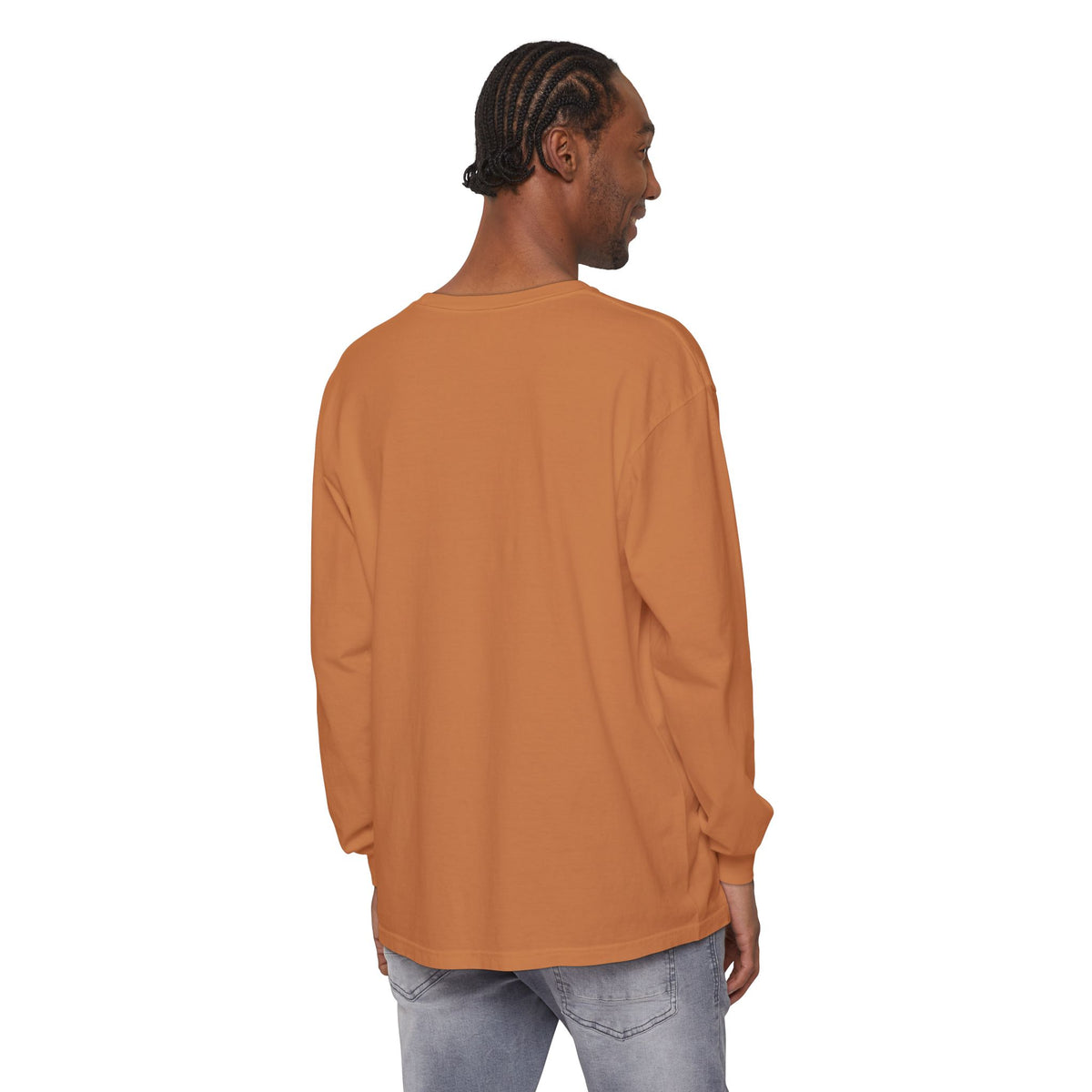Halloween Chicken Tee — Witch Hat Chicken with Pumpkins & Ghosts Long Sleeve Shirt