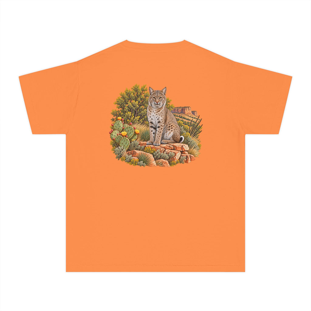 Youth Tee — Caprock Critters Bobcat Scenic View