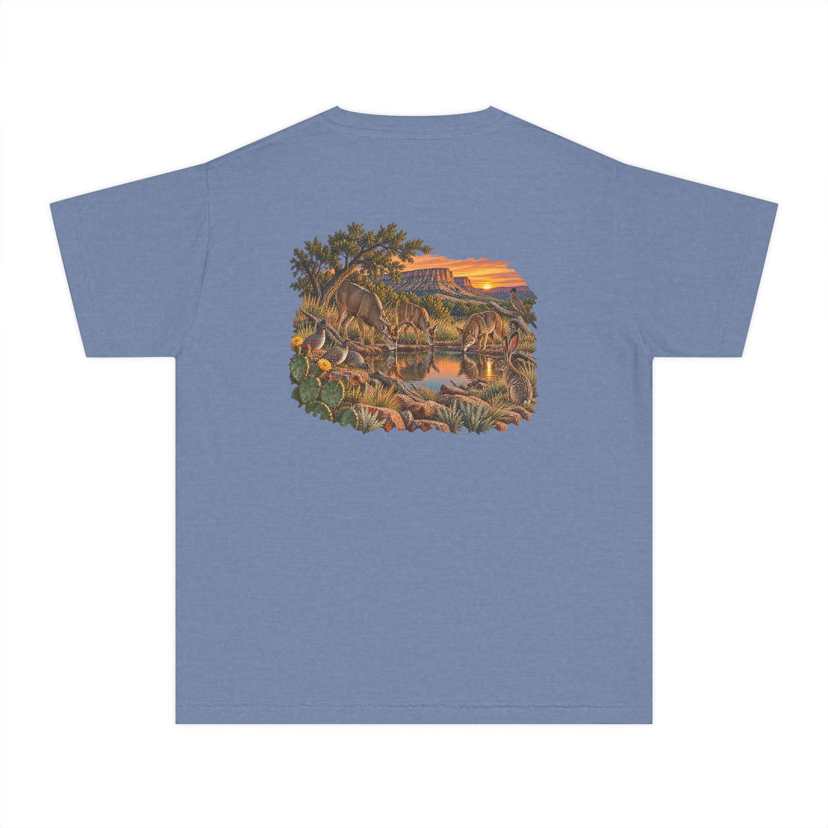 Youth Tee — Caprock Critters at Sunset