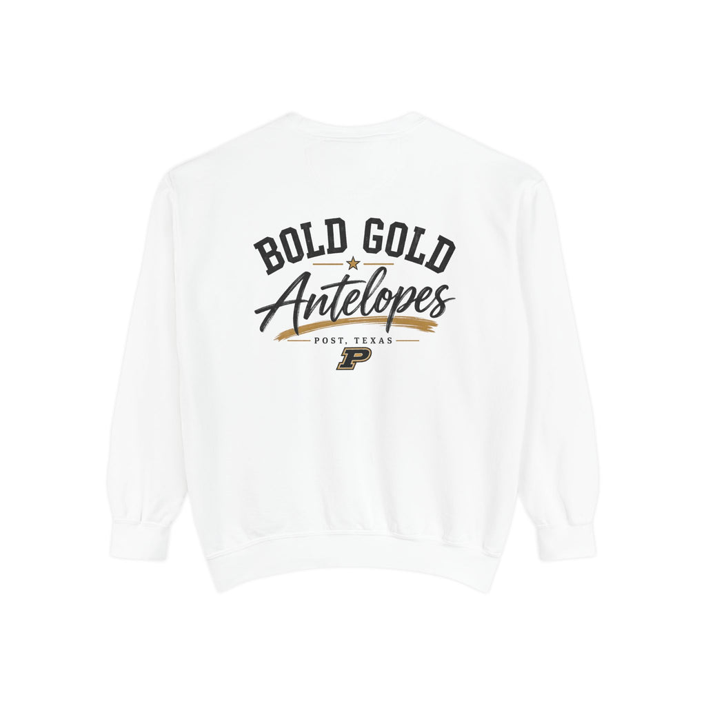 Antelopes Bold Gold Sweatshirt — 'Lopes Crewneck Pullover'