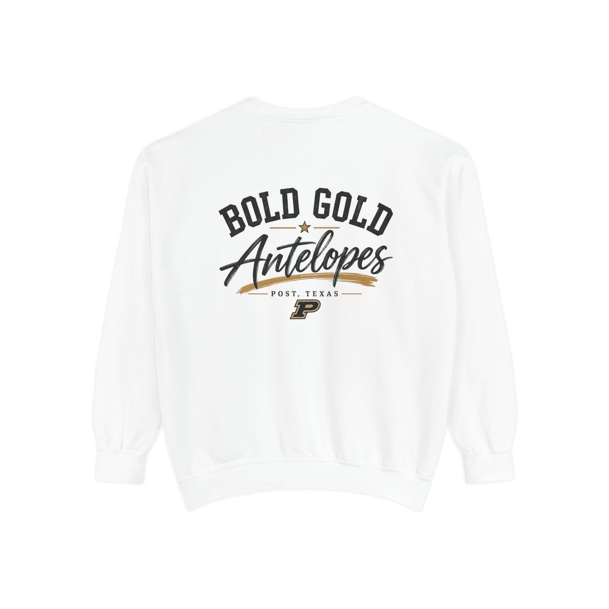 Antelopes Bold Gold Sweatshirt — 'Lopes Crewneck Pullover'