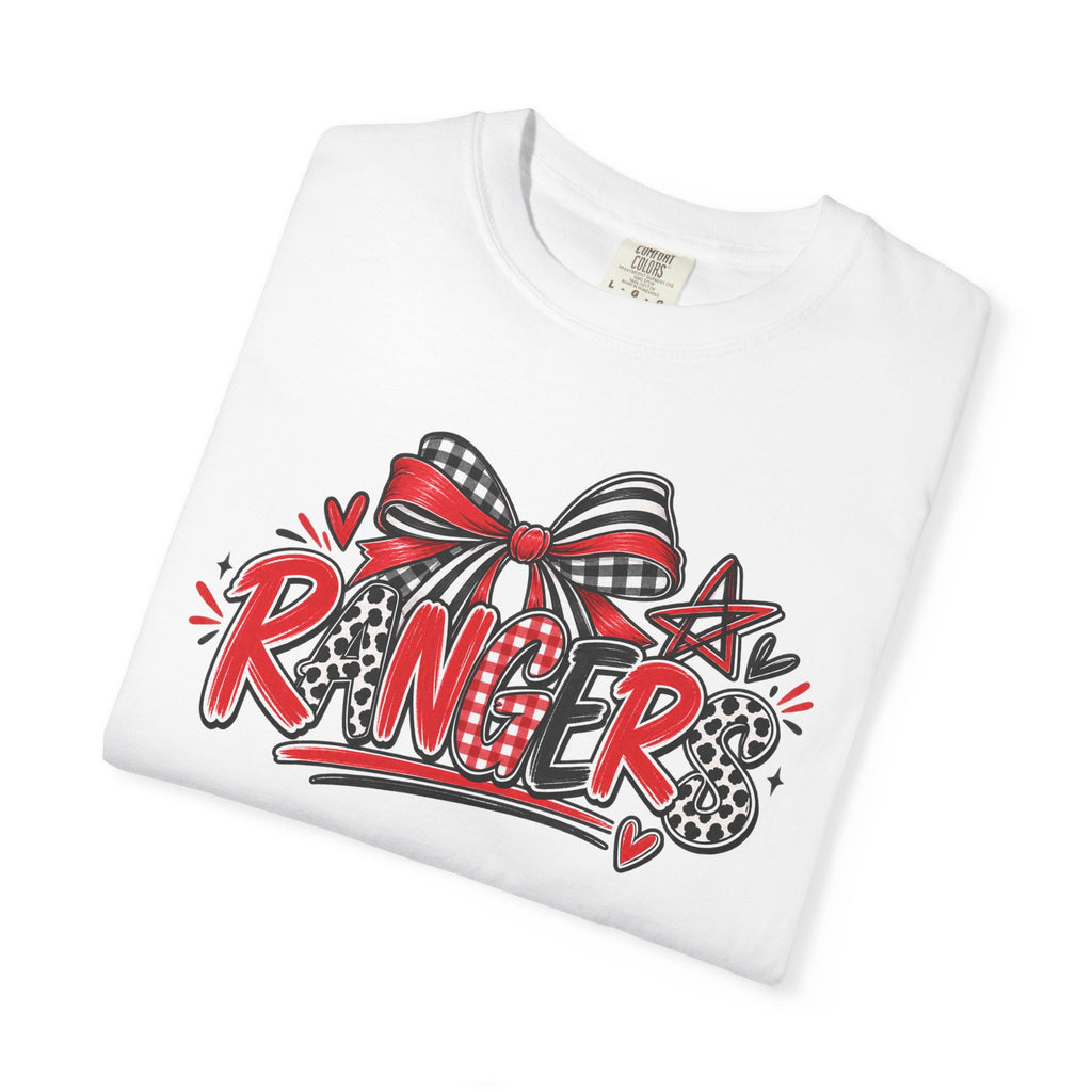 T-Shirt — Ranger Graphic Tee with Bow & Stars