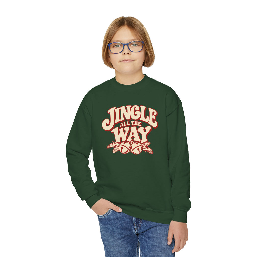 Youth Jingle All the Way Christmas Crewneck Sweatshirt
