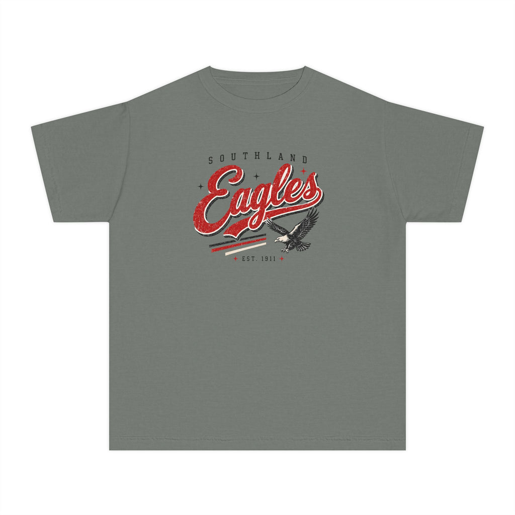 Southland Eagles Youth T-Shirt – Vintage Script & Flying Eagle Graphic