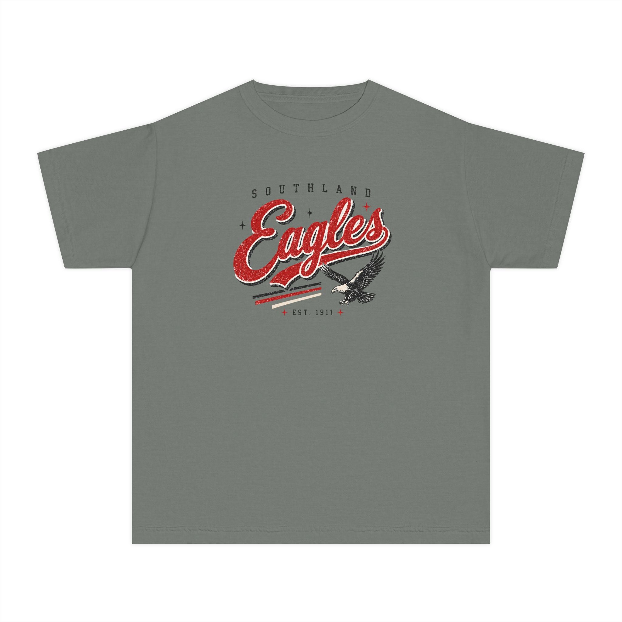 Southland Eagles Youth T-Shirt – Vintage Script & Flying Eagle Graphic