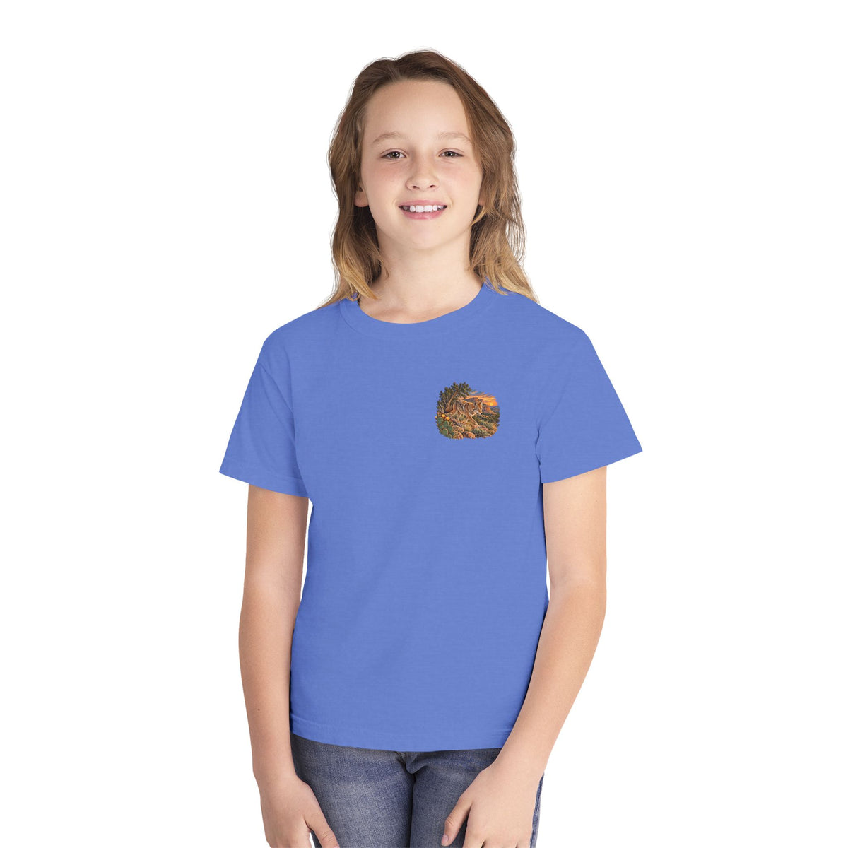 Youth Tee — Caprock Critters Coyote Graphic