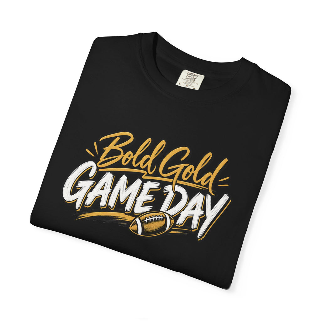 Bold Gold Gameday T-Shirt - Football Graphic Tee