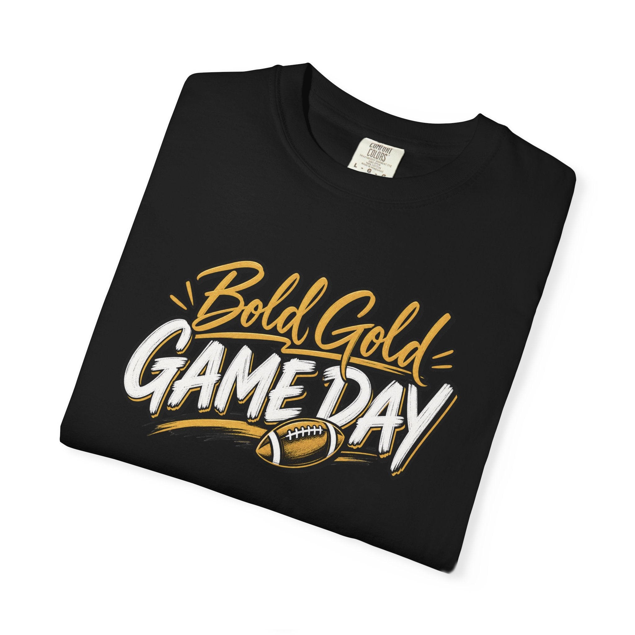 Bold Gold Gameday T-Shirt - Football Graphic Tee