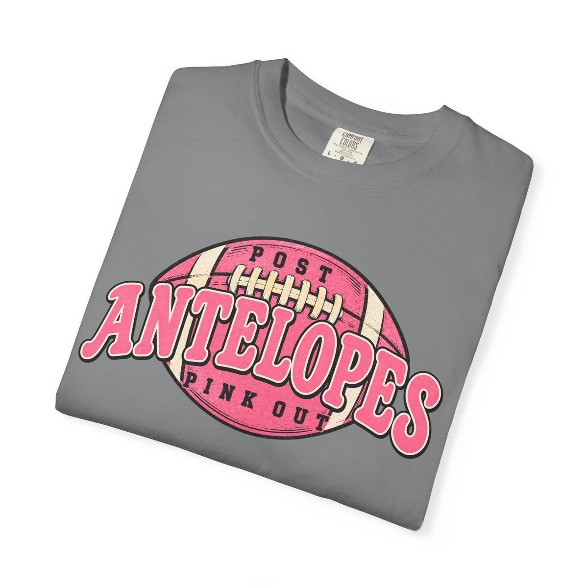 Antelopes Pink Out Football T-Shirt — Vintage Team Game Day Tee