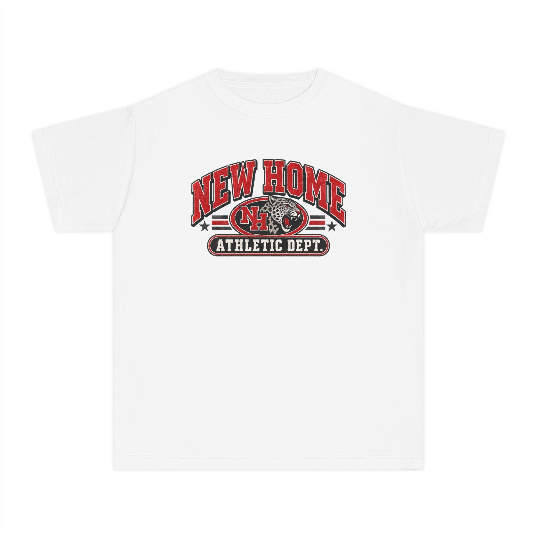 New Home Athletic Dept. Youth Tee — Kids' Welcome Home Graphic Shirt