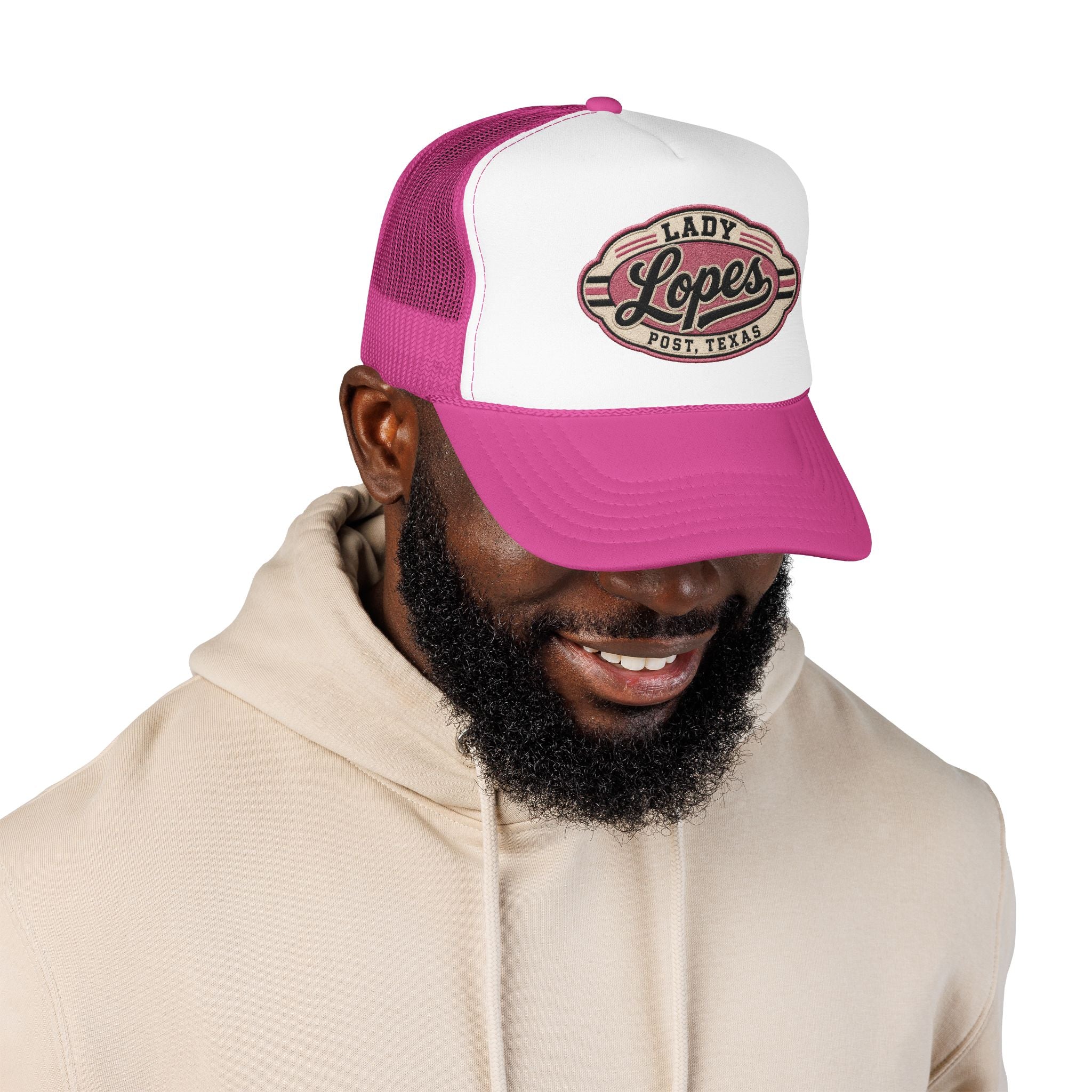Lady Lopes Trucker Hat — Vintage Post, Texas Foam Cap