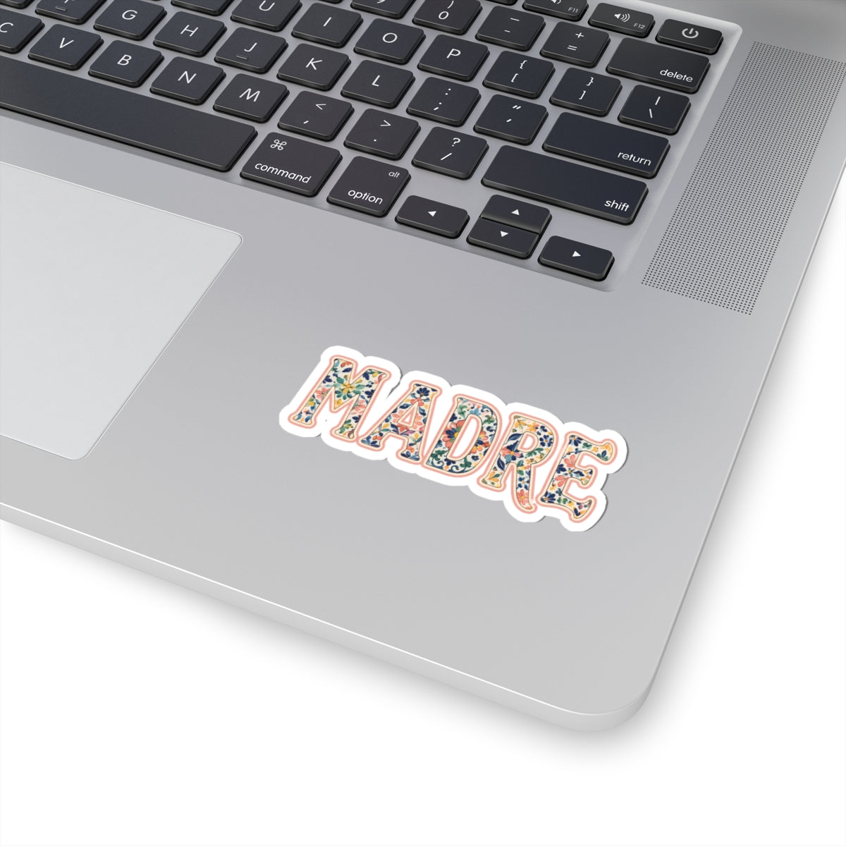 Madre Floral Sticker — Decorative Spanish 'Madre' Kiss-Cut Decal for Laptops, Water Bottles & Gifts