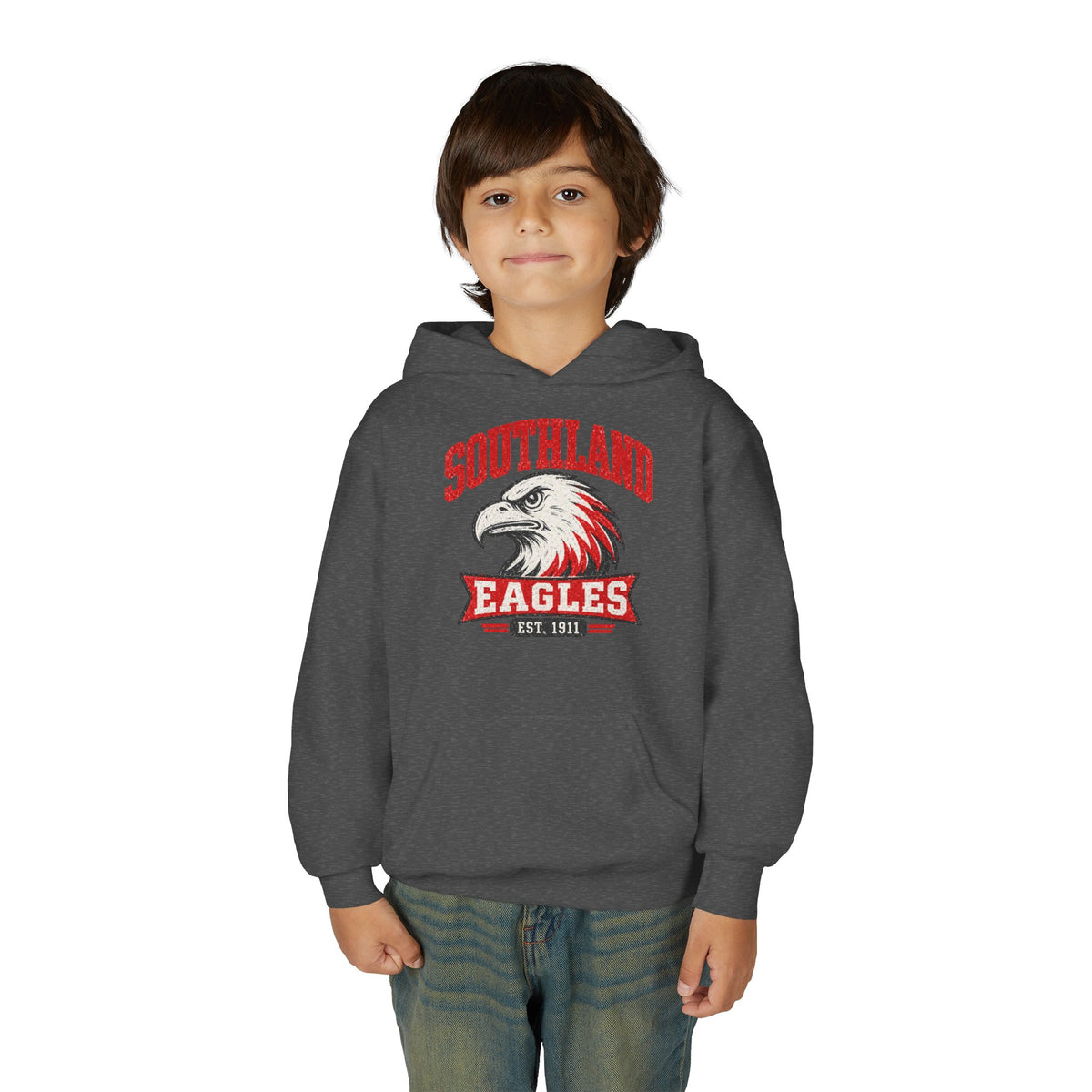Southland Eagles Youth Hoodie — Vintage Eagle School Spirit Pullover