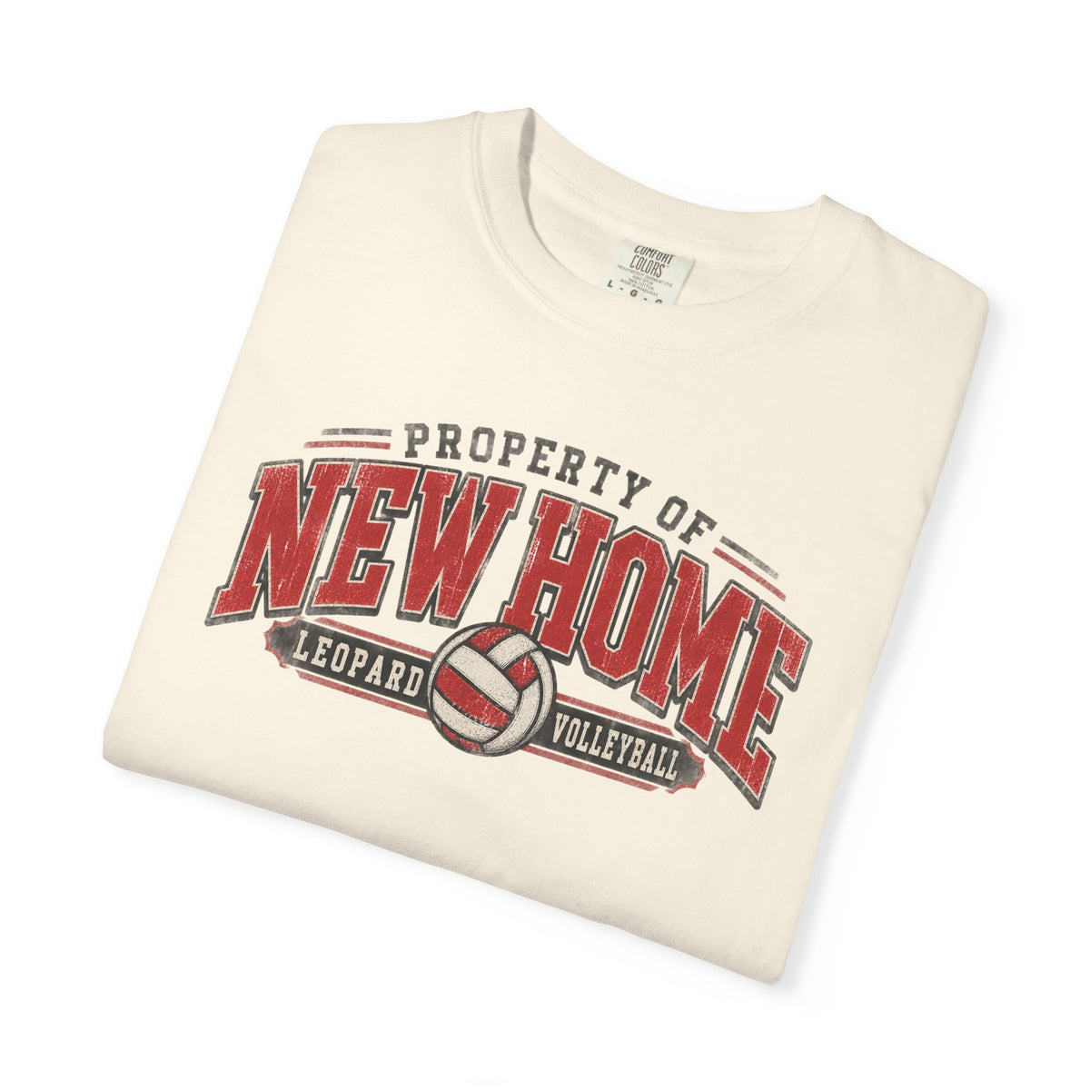 New Home Volleyball T-Shirt — "Property of New Home" Graphic Tee