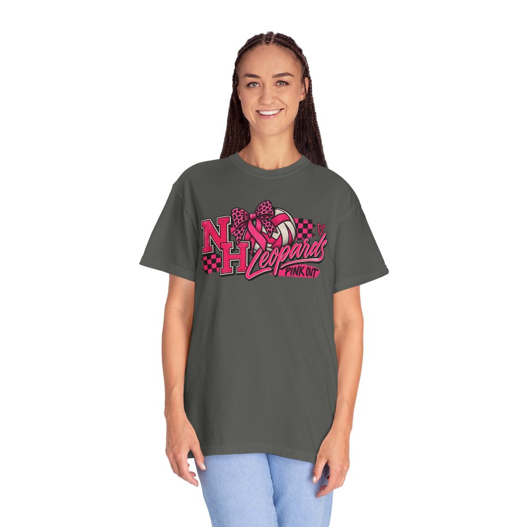 NH Leopards Pink Out Volleyball T-Shirt