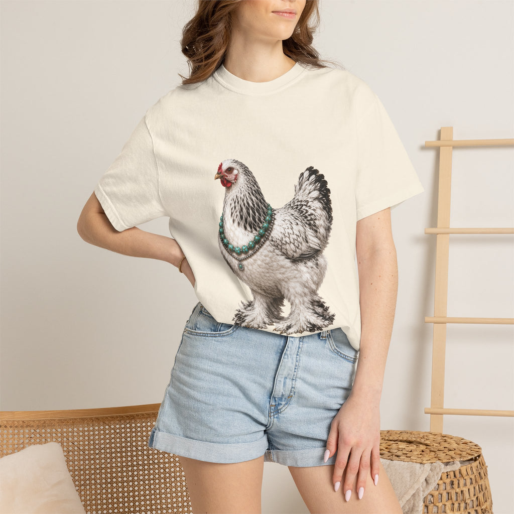 Feather Foot Turquoise Chicken Queen T-Shirt