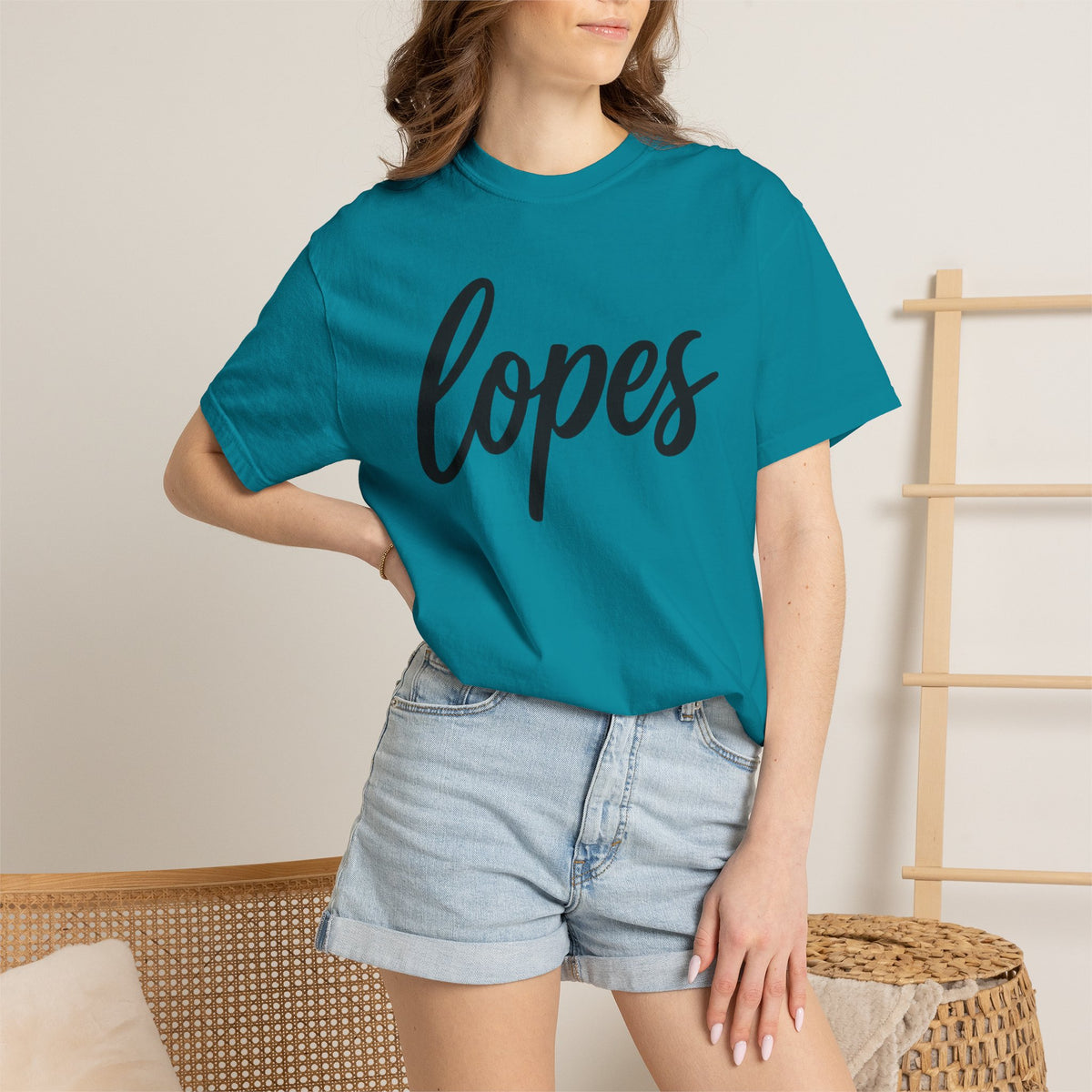 Lopes Script Tee — Personalized Name Graphic T-Shirt
