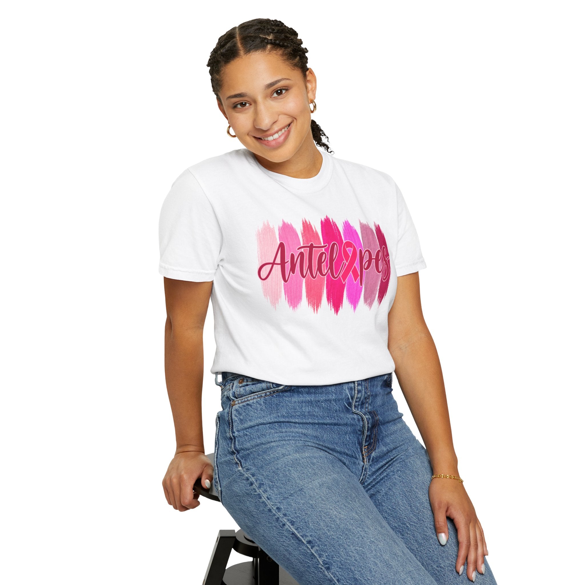 Antelopes Pink Brushstroke T-Shirt