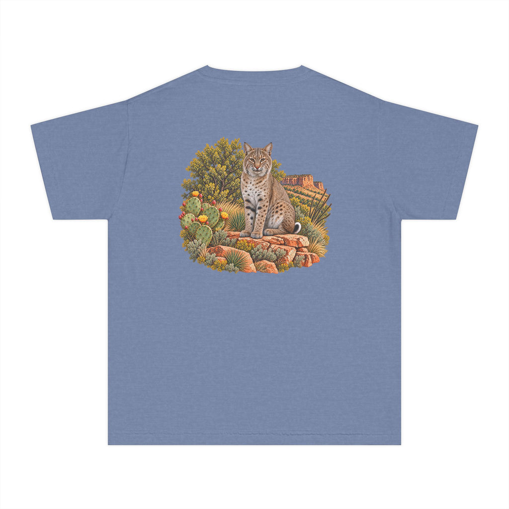 Youth Tee — Caprock Critters Bobcat Scenic View