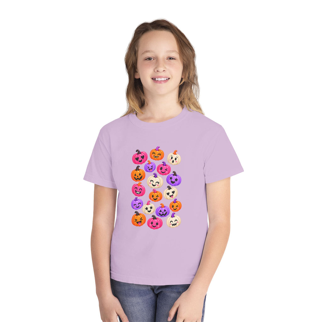 Kids Halloween Pumpkin Faces Tee