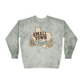Small Town Teacher Crewneck Sweatshirt — Rustic Texas Floral Teacher Pullover