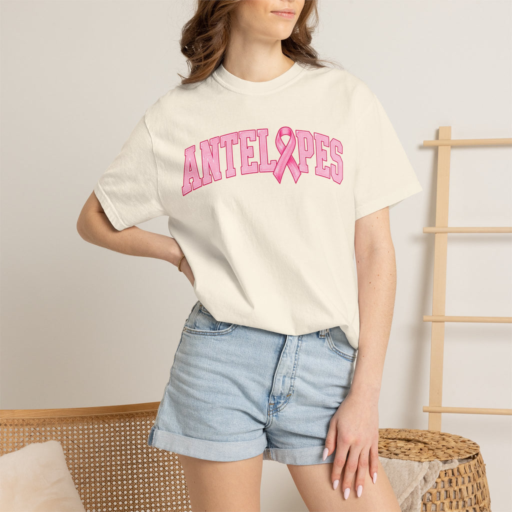 Antelopes Pink Ribbon T-Shirt — Breast Cancer Awareness Tee