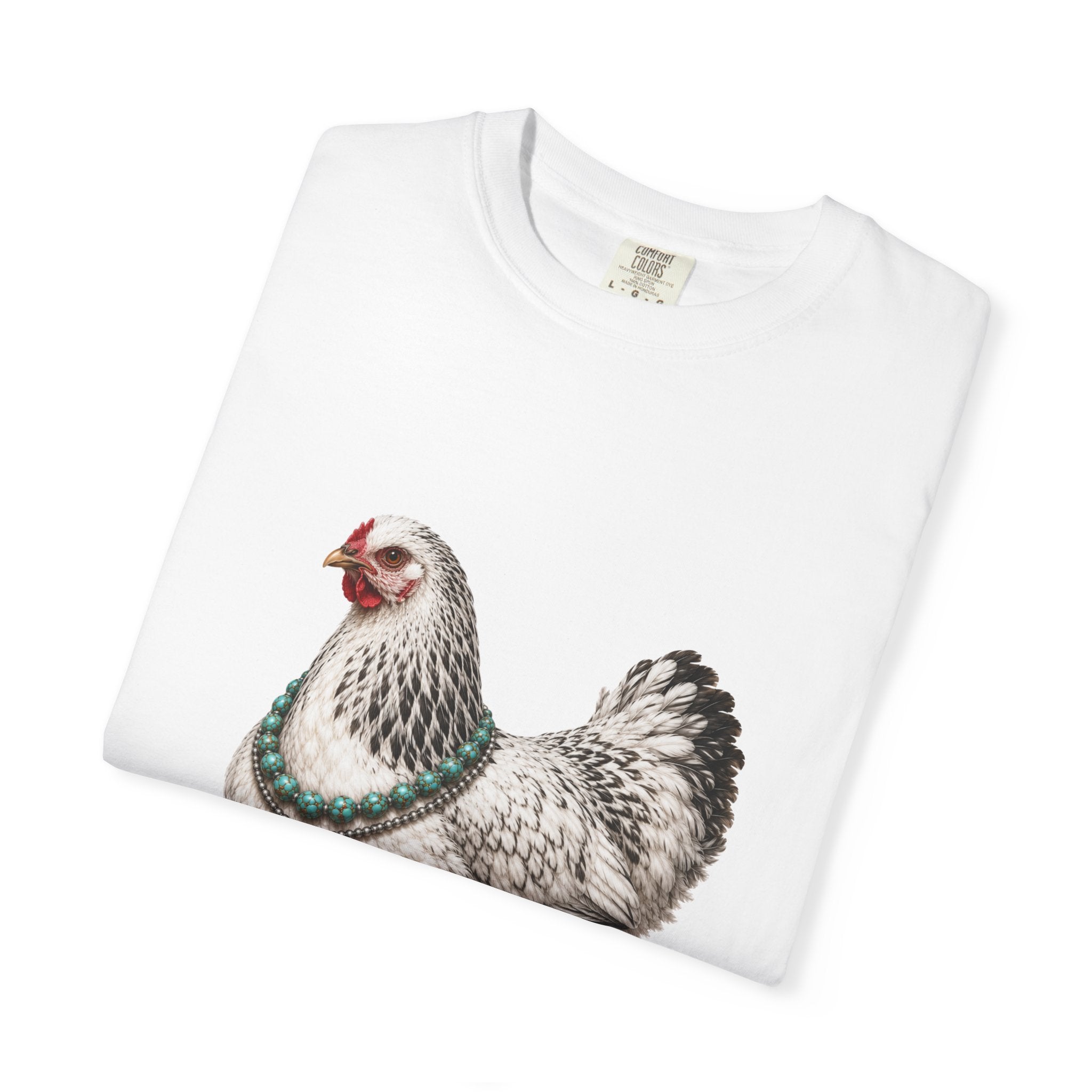 Feather Foot Turquoise Chicken Queen T-Shirt